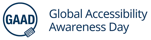 Logo del GAAD (Global Accessibility Awareness Day)